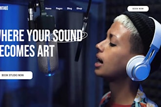 build wix sound studio website recording studio music production audio website