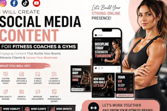 create social media content for fitness coaches and gyms