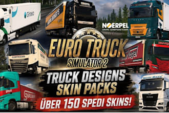 design custom ets 2 ats truck skins and professional liveries, ets2 ats