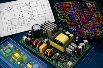 design smps power supply, circuit schematic, pcb design for pcbway and jlcpcb