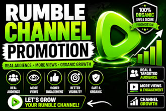 do targeted rumble video promotion and channel marketing