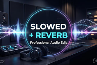 professionally edit your song into slowed and reverb