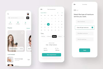 develop custom salon booking app, barber booking, or beauty appointment system