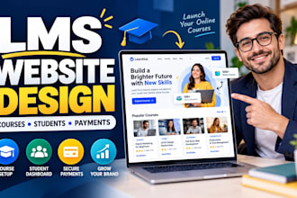 create lms website learning management system elearning online course website