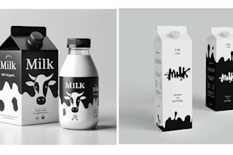 design product packaging, label, pouch, box and food packaging