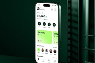 develop fintech mobile app, digital wallet, payment and banking app