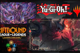 design custom mtg playmat,tcg playmat,anime and fantasy playmat