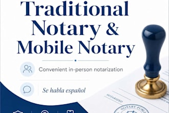 prepare documents and provide online notary services