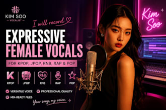be your korean female singer, songwriter, kpop  female rapper, pop vocalist