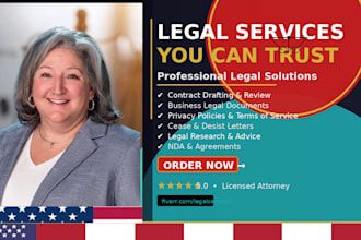 be your US lawyer for business and legal drafting