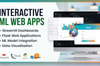 build an interactive streamlit and flask web app for your ml model