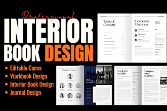 design editable german journal, workbook and interior book design