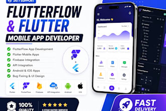 be your expert flutterflow mobile app developer flutter mobile app developer