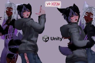 create and edit furry avatar vrchat avatar vr chat avatar vrc avatar nsfw femboy