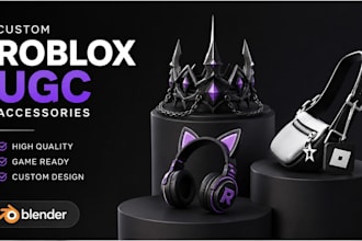 create custom roblox ugc accessories in blender