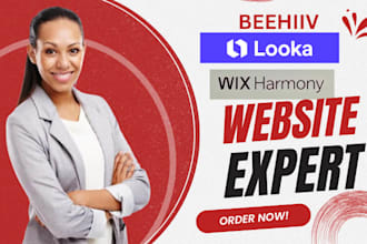 build ai website on wix harmony beehiiv newsletter and looka brand kit