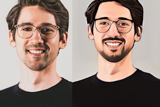 draw your photo to cartoon portrait