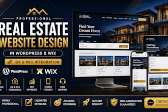 build a wordpress website for a real estate agents and agencies
