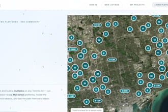 develop proptech real estate web app with gis mapping