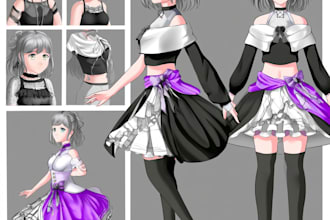 design pngtuber model or customized png tuber avatar