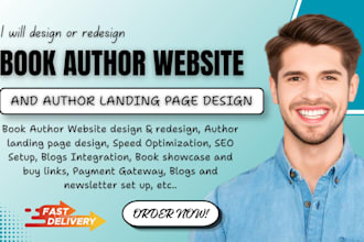 setup book author website, author landing page using wordpress, wix, hostinger
