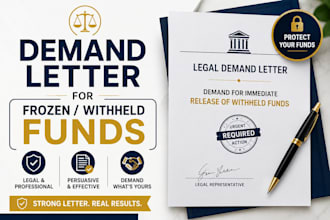draft a legal demand letter to recover withheld seller funds