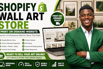 wall art shopify store wall art website print on demand website art store