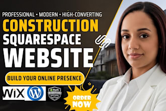 design a professional construction website for contractors and builders