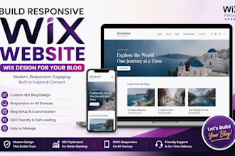 build responsive wix website, wix design for your blog