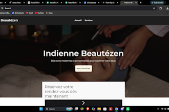 make you a modern saloon service website