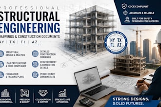 structural engineering drawing construction drawing for ny tx fl az