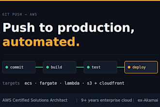 set up AWS ci cd pipeline for ecs, lambda and fargate