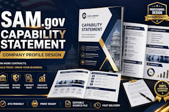 design sam gov contractor capability statement and company profile