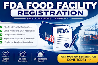 do fda food facility registration, US agent, and fsvp compliance