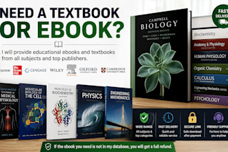 provide educational ebooks and textbooks for any subject