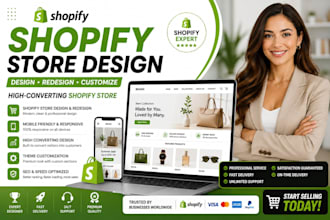 design a professional shopify store that converts