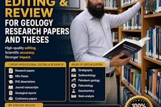 edit and review geology research papers and theses