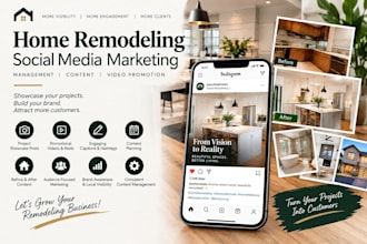 do home remodeling social media marketing management content video promotion
