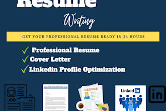write and upgrade your resume, cv, cover letter, linkedin