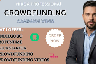 create crowdfunding video for kickstarter indiegogo gofundme