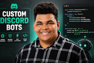 be your custom discord bot developer