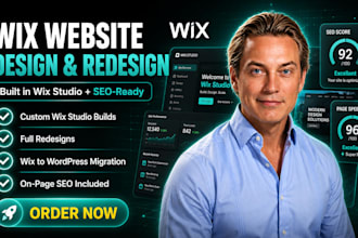 design a high converting wix studio site for coaches, therapists, resorts