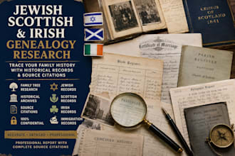 uncover jewish, scottish, and ireland ancestry genealogy research