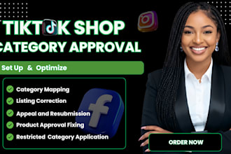 fix tiktok shop category approval for rejected products, tik tok violation