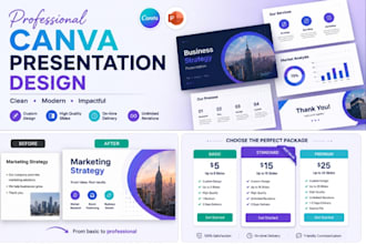 design professional canva presentation slides