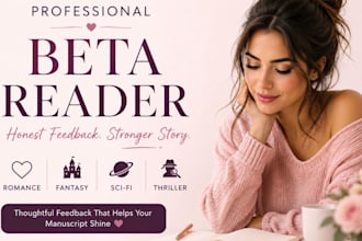 beta read romance beta reader fantasy beta reader sci fi thriller beta reader