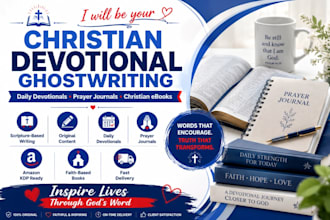 ghostwrite a christian devotional, prayer journal and christian ebook