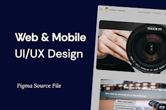 design modern responsive landing page UI UX in figma