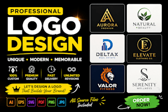 design a modern minimalist professional logo for your business