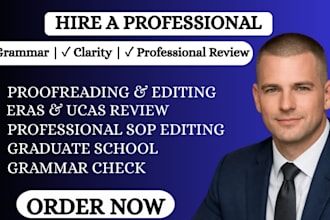 perfect your personal statement, sop, eras CV, and ucas application